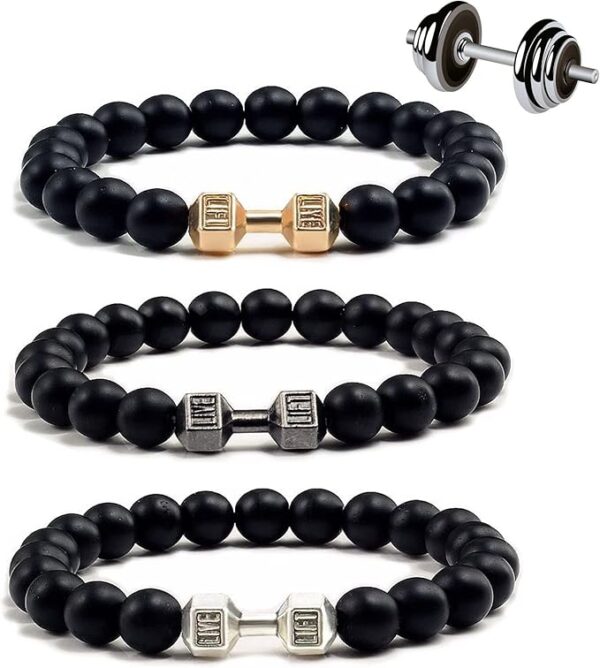 Mens Dumbbell Bracelet - Weights for Gym and Workout